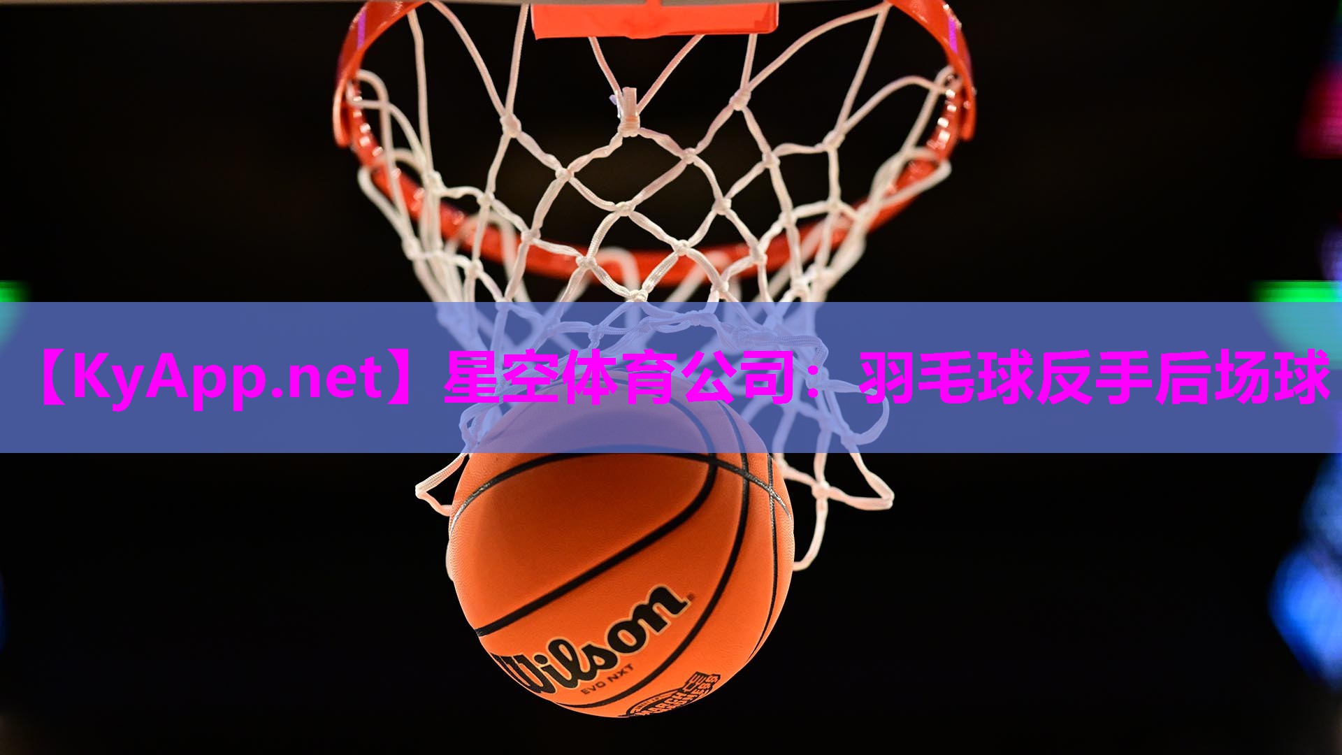 星空体育公司：羽毛球反手后场球